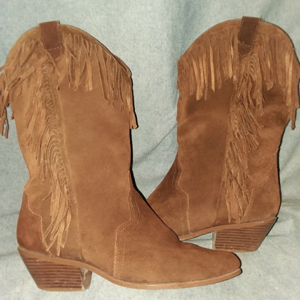 Leather Craft mid-calf boots